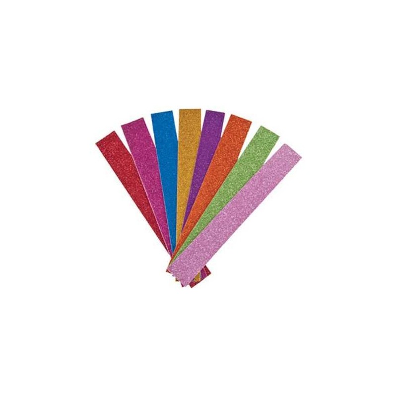 DIY Sukkah Paper Chains - Multicolor Matte Glitter | Sukkot | Judaica